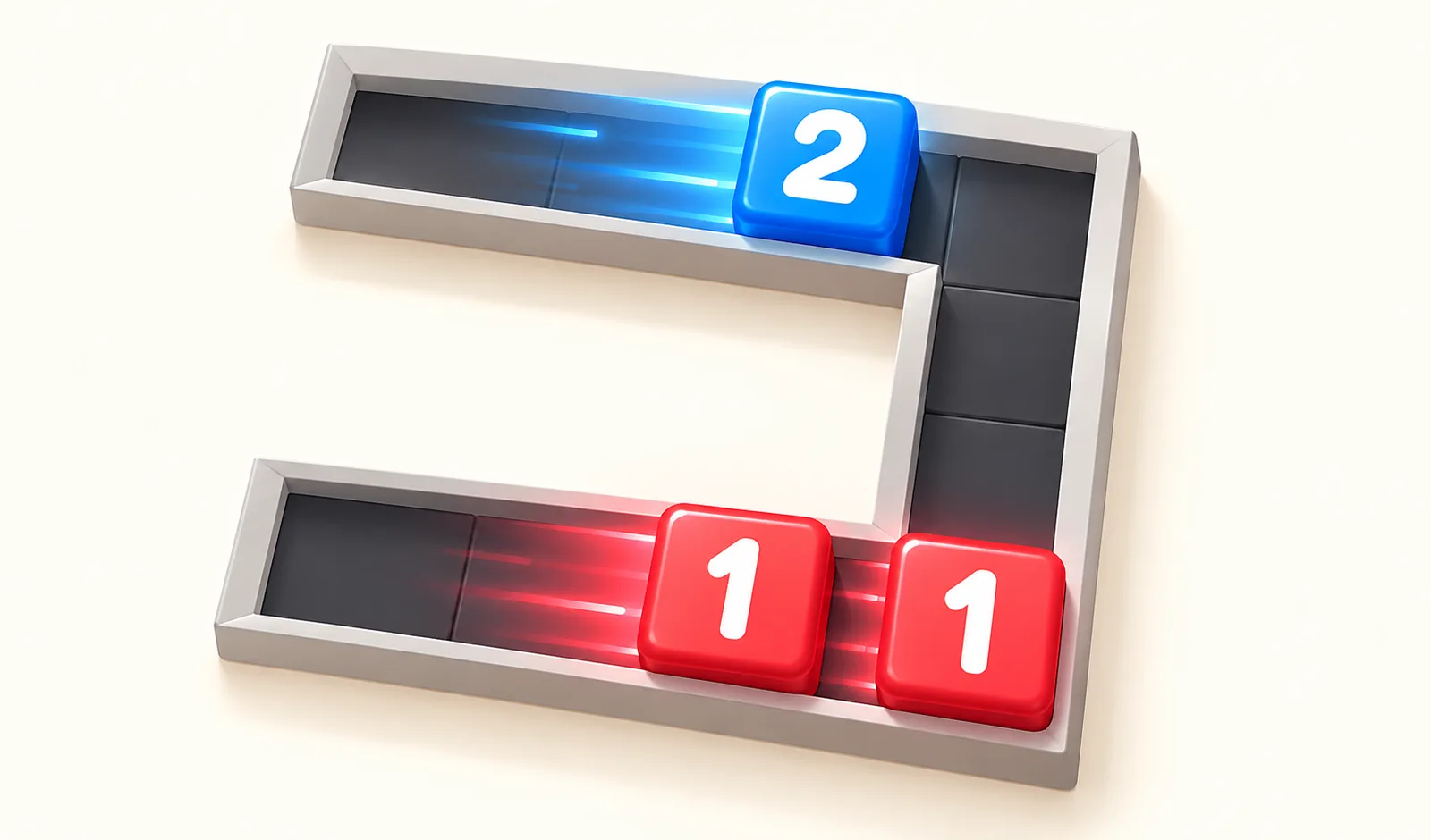 Cube Slide Merge on PlayKovo